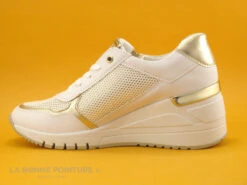 Marco Tozzi 2-23743-28 White Gold - Basket Compensee Femme - Blanc Or -Chaussures De Mode cd24607c73b9e66c561f35ea11d5d5ef img 6640.jpg 167520