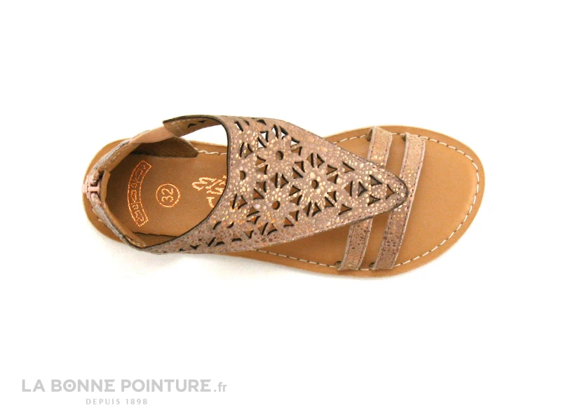 Wipop ANNETH Rose Nude Metal - Sandale Fille Avec Zip 3 Wipop ANNETH Rose Nude Metal - Sandale Fille Avec Zip – Image 3