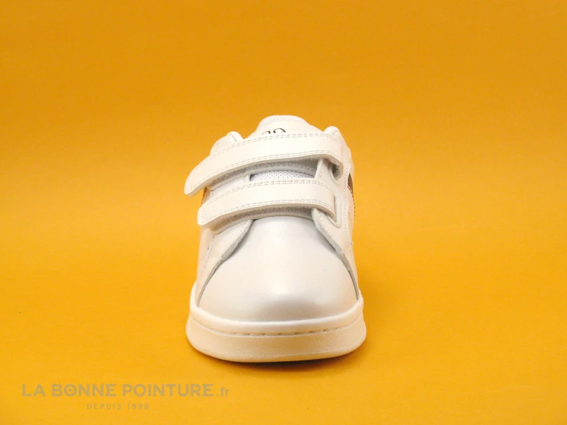 Kappa Logo ALPHA 2V White Blue - 2 Velcros - Basket Blanche Enfant 2 Kappa Logo ALPHA 2V White Blue - 2 Velcros - Basket Blanche Enfant – Image 2