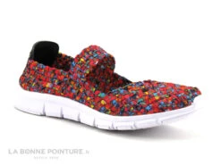 Morans KIEFE Fuchsia - Basket Ballerine En Elastique Multicolore -Chaussures De Mode cd24607c73b9e66c561f35ea11d5d5ef img 7375.jpg 180592