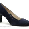 CATY KIVALA - Gapa 60 - Velours Marine - Escarpin Talon Haut
