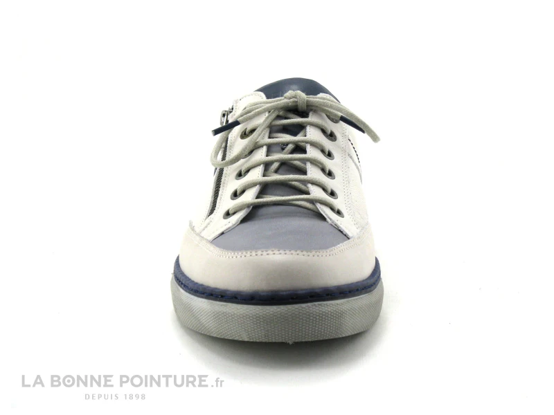 Fluchos Quebec 9376 SURF HIELO - Basket Homme Cuir Blanc Bleu 2 Fluchos Quebec 9376 SURF HIELO - Basket Homme Cuir Blanc Bleu – Image 2