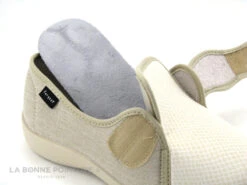 Fargeot UNIFIK Beige - Chausson Femme Avec Bride A Scratch -Chaussures De Mode cd24607c73b9e66c561f35ea11d5d5ef img 8136.jpg 181450