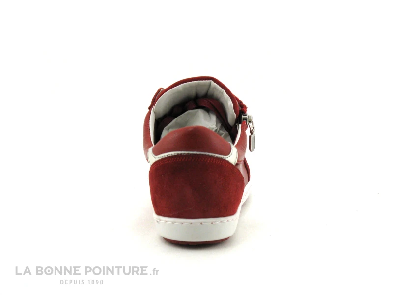 Morans SEVENE Rouge - Basket Basse Femme En Cuir Rouge 4 Morans SEVENE Rouge - Basket Basse Femme En Cuir Rouge – Image 4