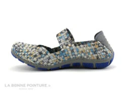 Rock Spring CAPETOWN Bleu Metal - Argent - Ballerine Elastique Tresse -Chaussures De Mode cd24607c73b9e66c561f35ea11d5d5ef img 8715.jpg 182285