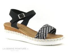 Morans TIRANA Noir Argent - Sandale Compensee -Chaussures De Mode cd24607c73b9e66c561f35ea11d5d5ef img 9094.jpg 170502