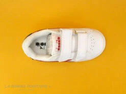 Diadora GAME P PS White Aurora Red - Basket Bleu Blanc Rouge - 2 Velcros -Chaussures De Mode cd24607c73b9e66c561f35ea11d5d5ef img 9291.jpg 170714