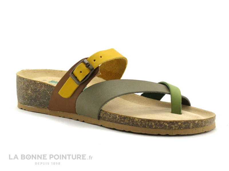 Bionatura 12A456 Kaki - Tong Compensee Femme 4 Bionatura 12A456 Kaki - Tong Compensee Femme – Image 4